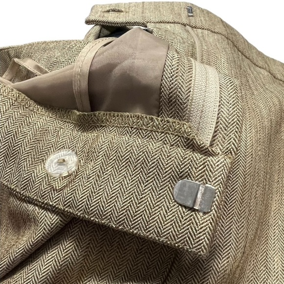 Evan-Picone Suit Pants Chevron Roll in Dijon Size 18 - Picture 3 of 10